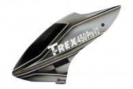 Airbrush Fiberglass Gray Sky Canopy - TREX 450 PRO V2